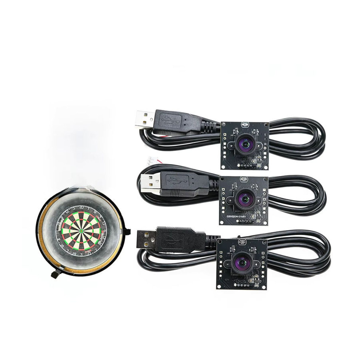 GXIVISION OV9732 USB-Kameramodul 2MP 30FPS mit 100 Grad Sichtfeld in Schwarz, kompatibel mit OV2735, IMX179 und OV2710 für Autodarts.io Scoring - Bild 6