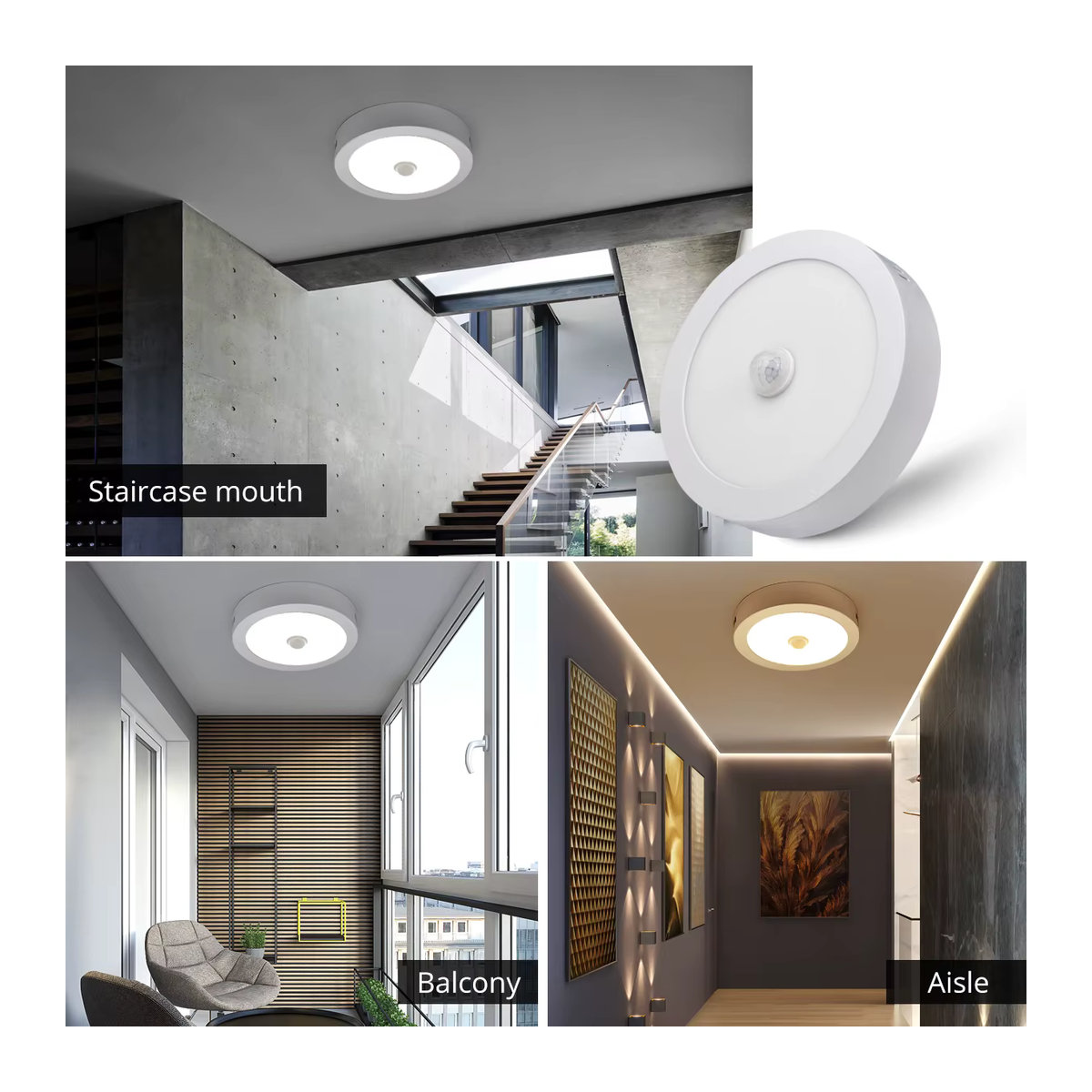 Gyarfas LED Nachtlicht mit Bewegungssensor in Weiß aus Aluminium für Treppen, Flur und Korridor - Bild 4