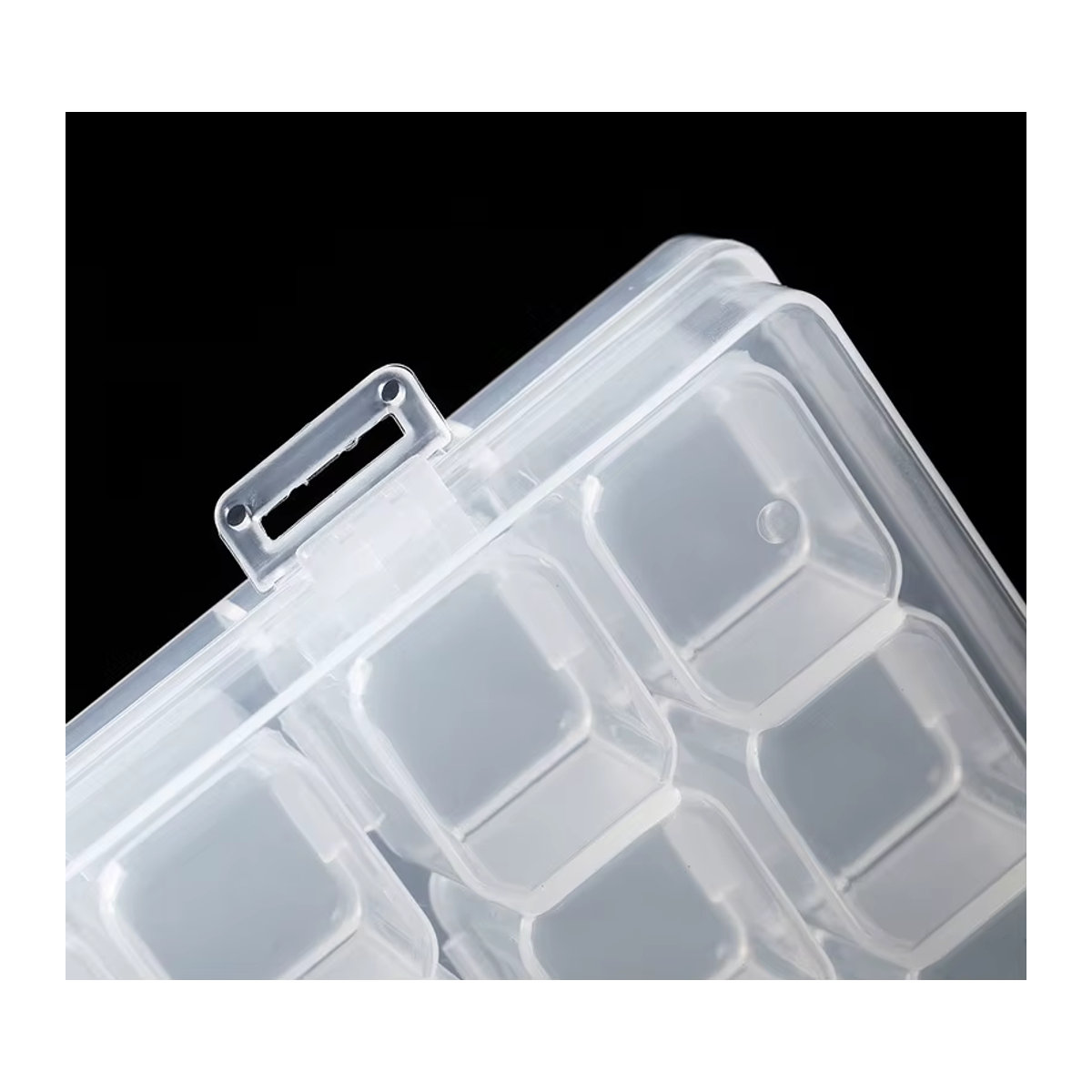 GYH Verstellbare Kunststoff-Aufbewahrungsbox mit 28 Slots für Schmuck, Diamant-Stickerei, Perlen und Handwerk in minimalistischem Design - Bild 2