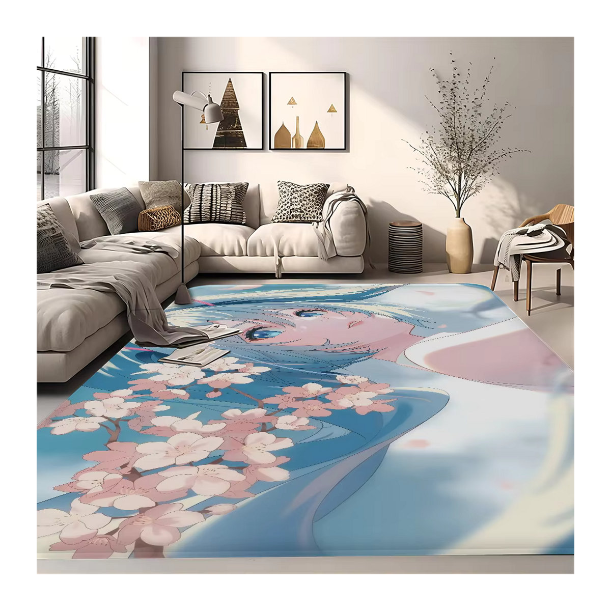 H-Hatsunes Miku Raummatte mehrfarbig mit Print, rutschfest und wasserabsorbierend - Bild 2