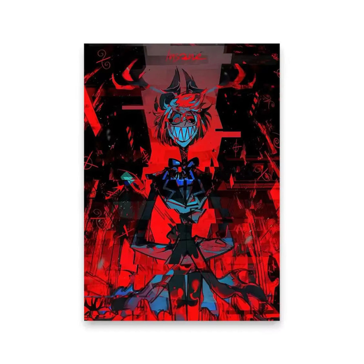 H-HazbinS Alastor Poster Wandaufkleber selbstklebend mehrfarbig - Bild 5