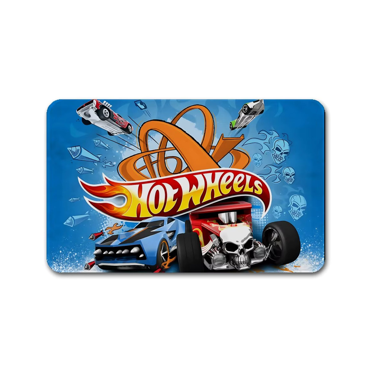 H-Hot W-Wheels Sportwagen Fußmatte mit Anti-Rutsch-Funktion und wasserabsorbierender Oberfläche, mehrfarbig - Bild 6