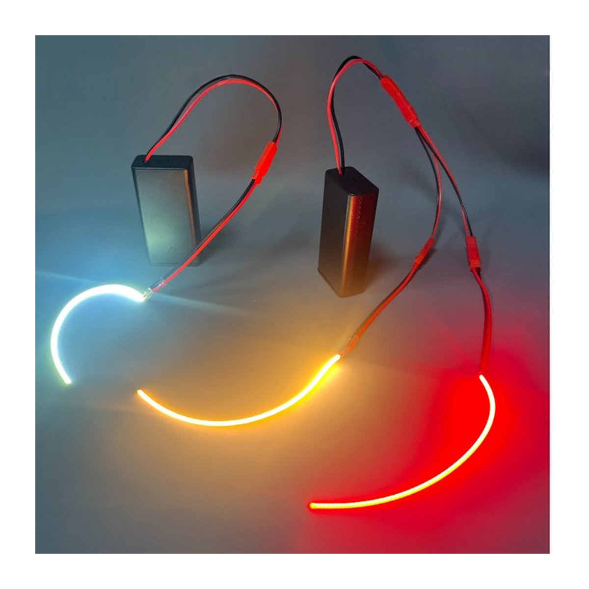 HAGAHA Flexible LED COB Filament Retro Edison Glühbirne in Weiß, Grün, Eisblau oder Rosa - Bild 1