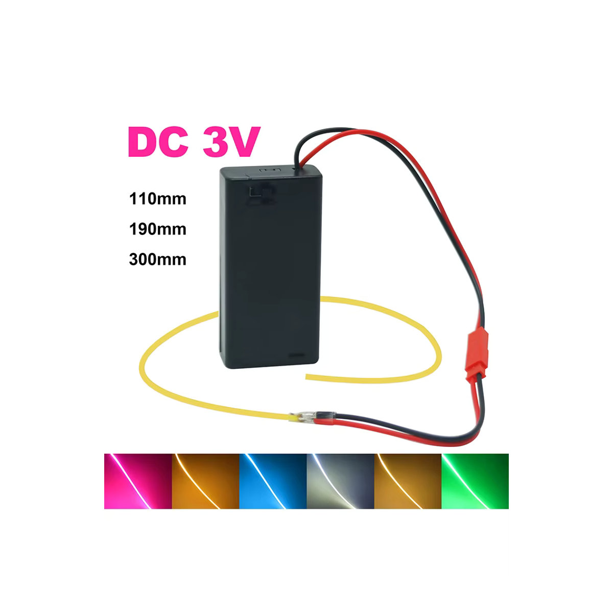 HAGAHA Flexible LED COB Filament Retro Edison Glühbirne in Weiß, Grün, Eisblau oder Rosa - Bild 7