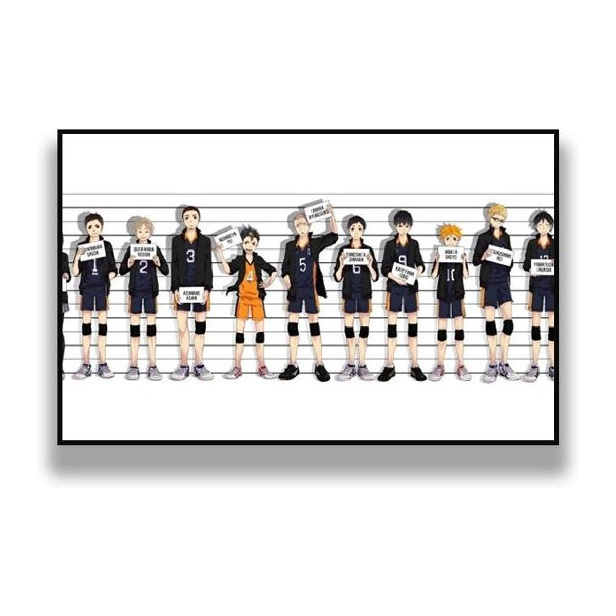 Haikyuu Anime Leinwandposter von aidegou5 für deine Wanddekoration, mehrfarbig, B: 50 cm, H: 80 cm - Bild 1