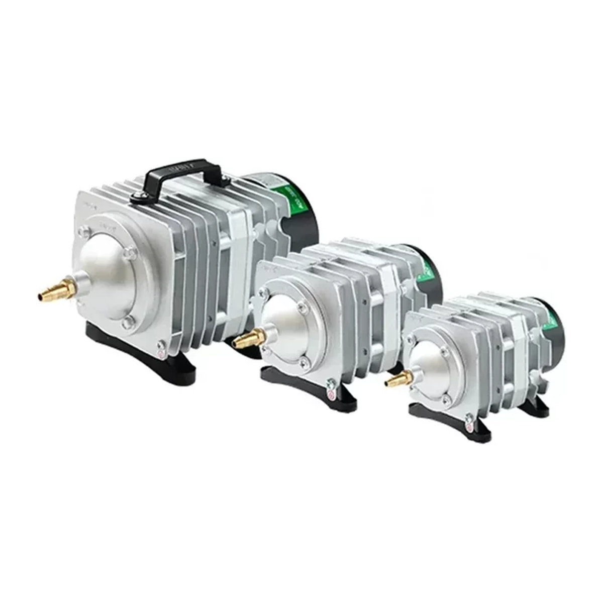 Hailea ACO-208 Luftpumpe Silber – Externe High Power AC E-magnetische Sauerstoffpumpe für Fischteiche und Belüftung - Bild 1