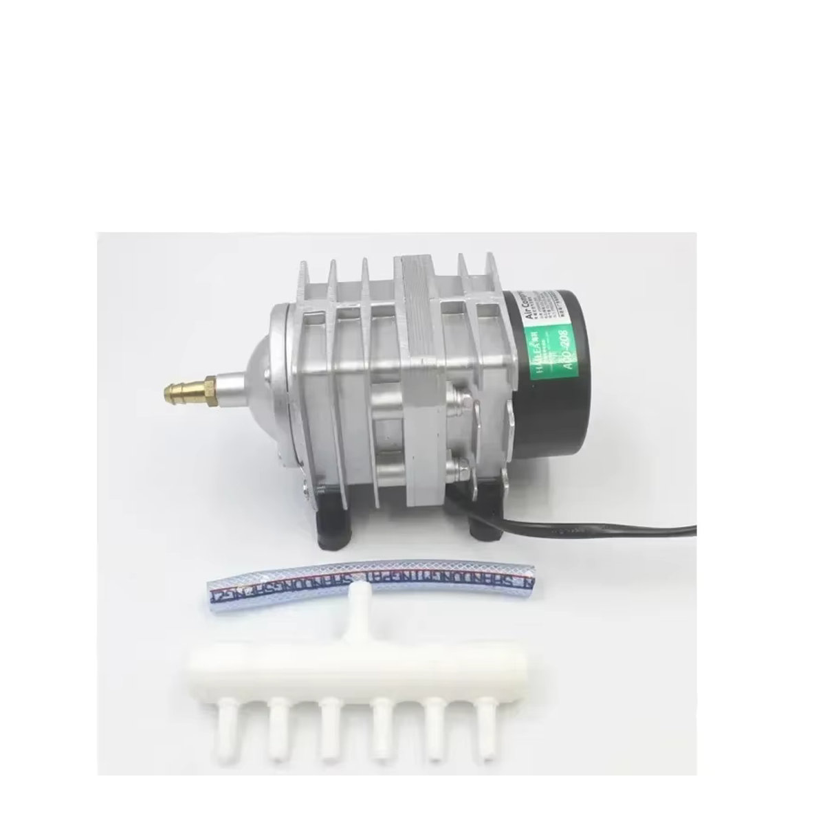 Hailea ACO-208 Luftpumpe Silber – Externe High Power AC E-magnetische Sauerstoffpumpe für Fischteiche und Belüftung - Bild 2