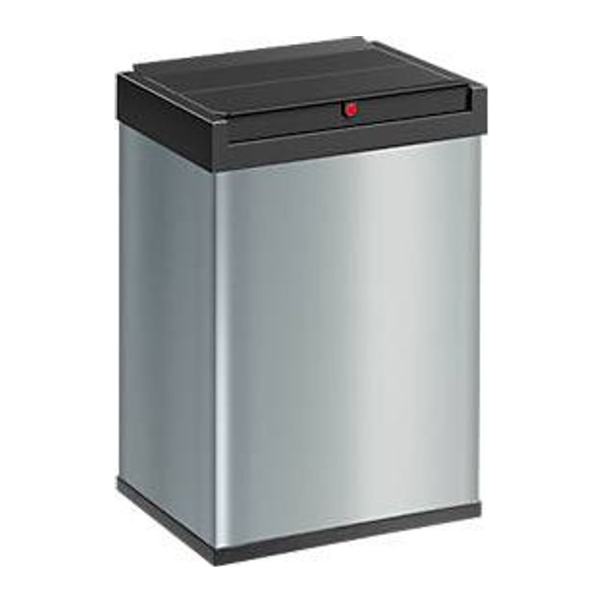 Hailo Big-Box Swing L Mülleimer 35l aus Stahlblech Silber B: 33,9 cm, H: 54,5 cm, T: 26,0 cm - Bild 2
