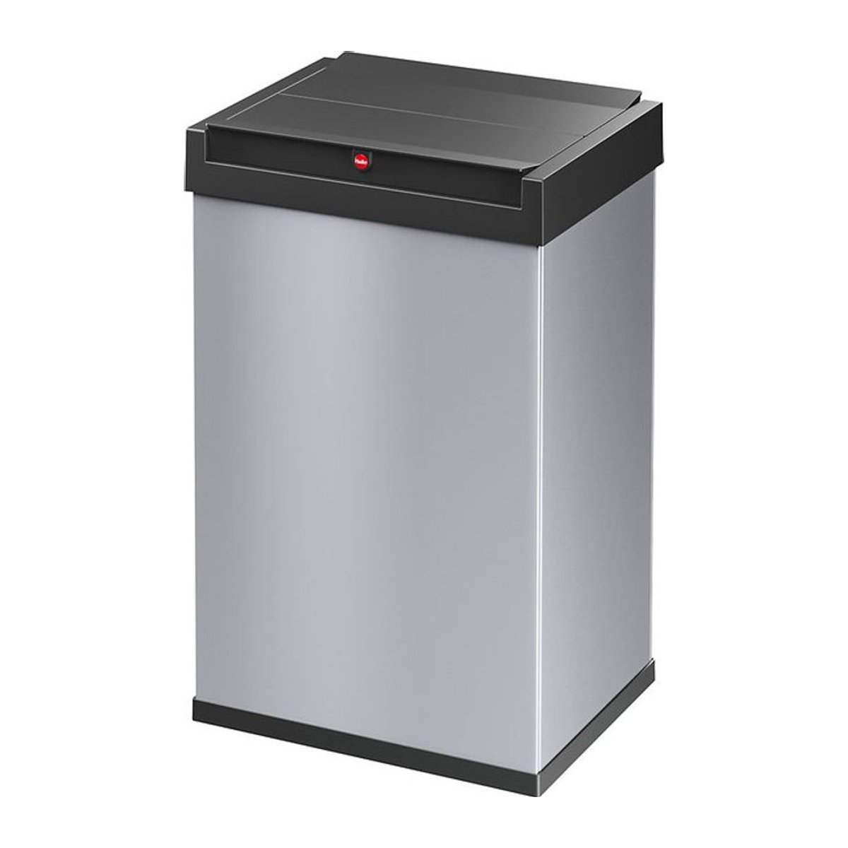Hailo Big-Box Swing L Mülleimer 35l aus Stahlblech Silber B: 33,9 cm, H: 54,5 cm, T: 26,0 cm - Bild 4