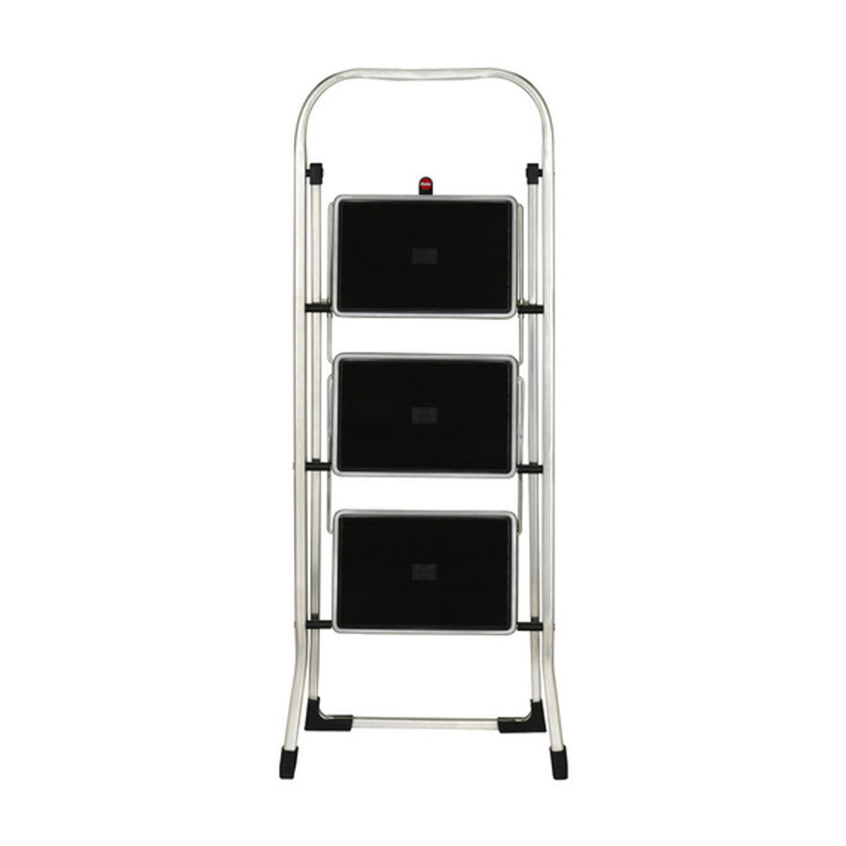 Hailo Klapptrittleiter K70 StandardLine aus Aluminium in Silber und Schwarz mit 3 Stufen - Bild 2