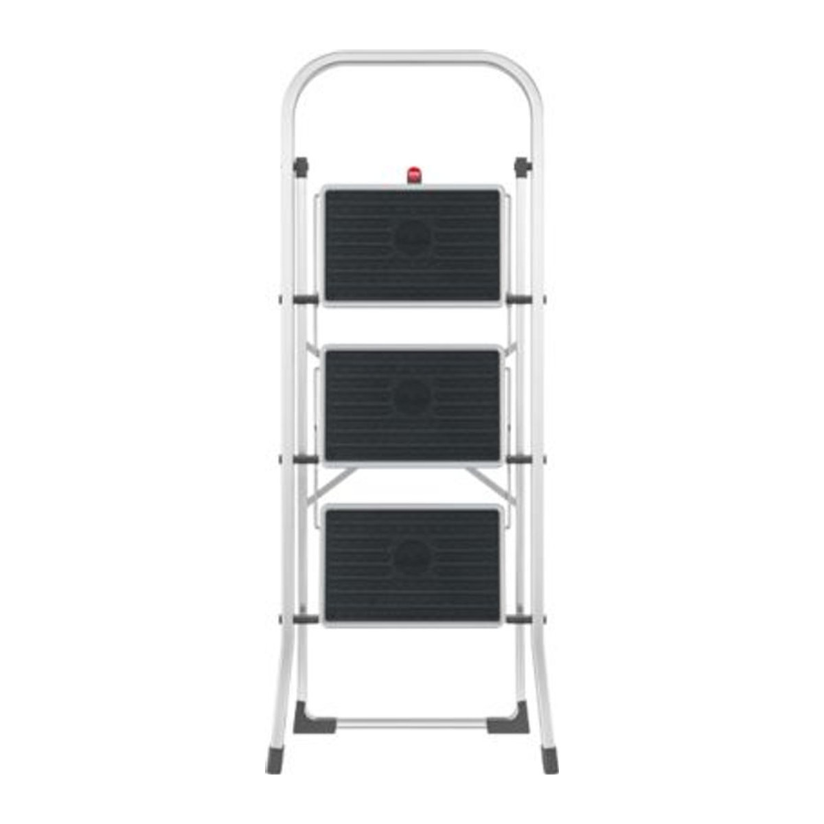 Hailo Klapptrittleiter K70 StandardLine aus Aluminium in Silber und Schwarz mit 3 Stufen - Bild 3