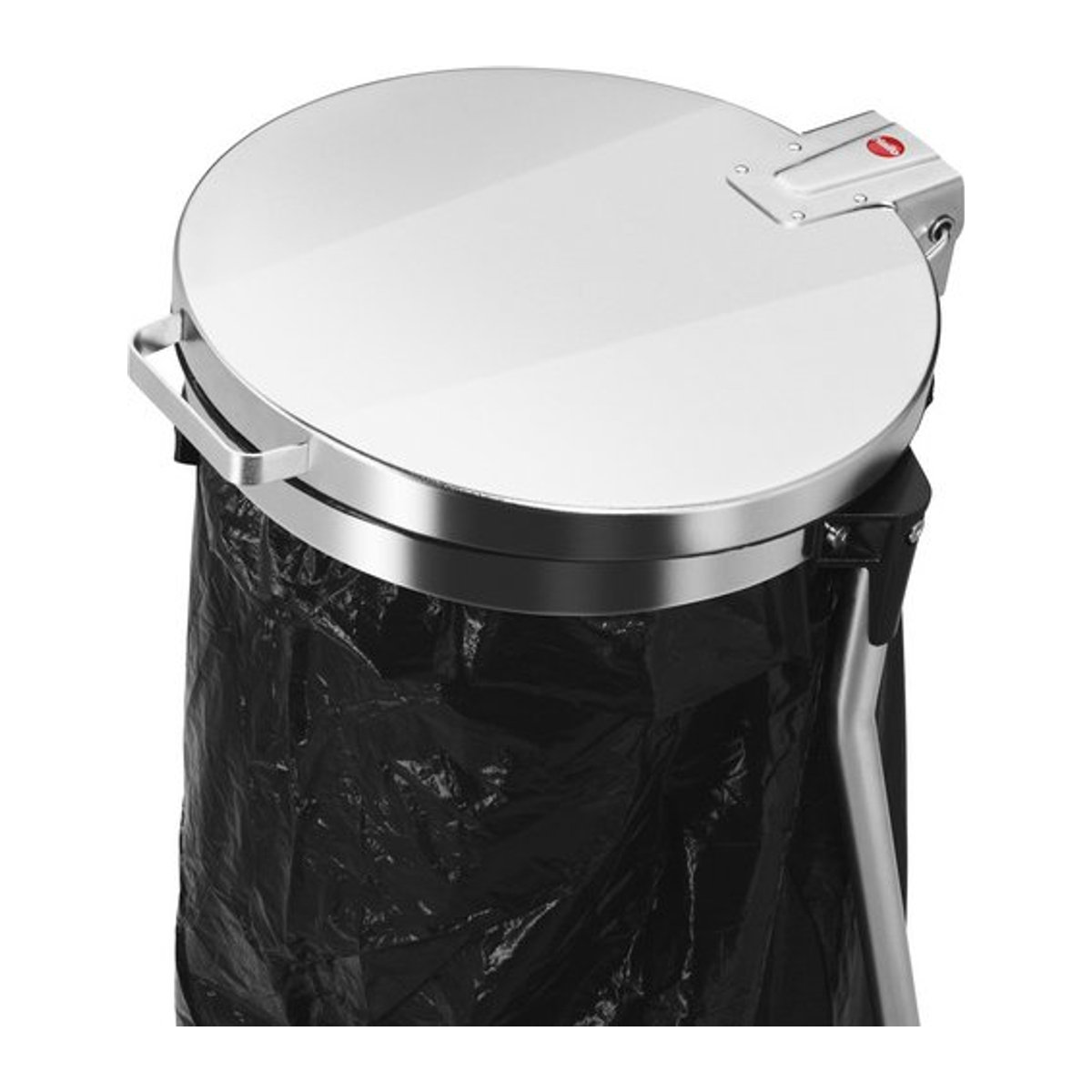 Hailo Müllsackständer MSS DESIGN XXXL aus Stahl, Silber und Schwarz, Ø 35,5 cm x H 99 cm, 120 l - Bild 1