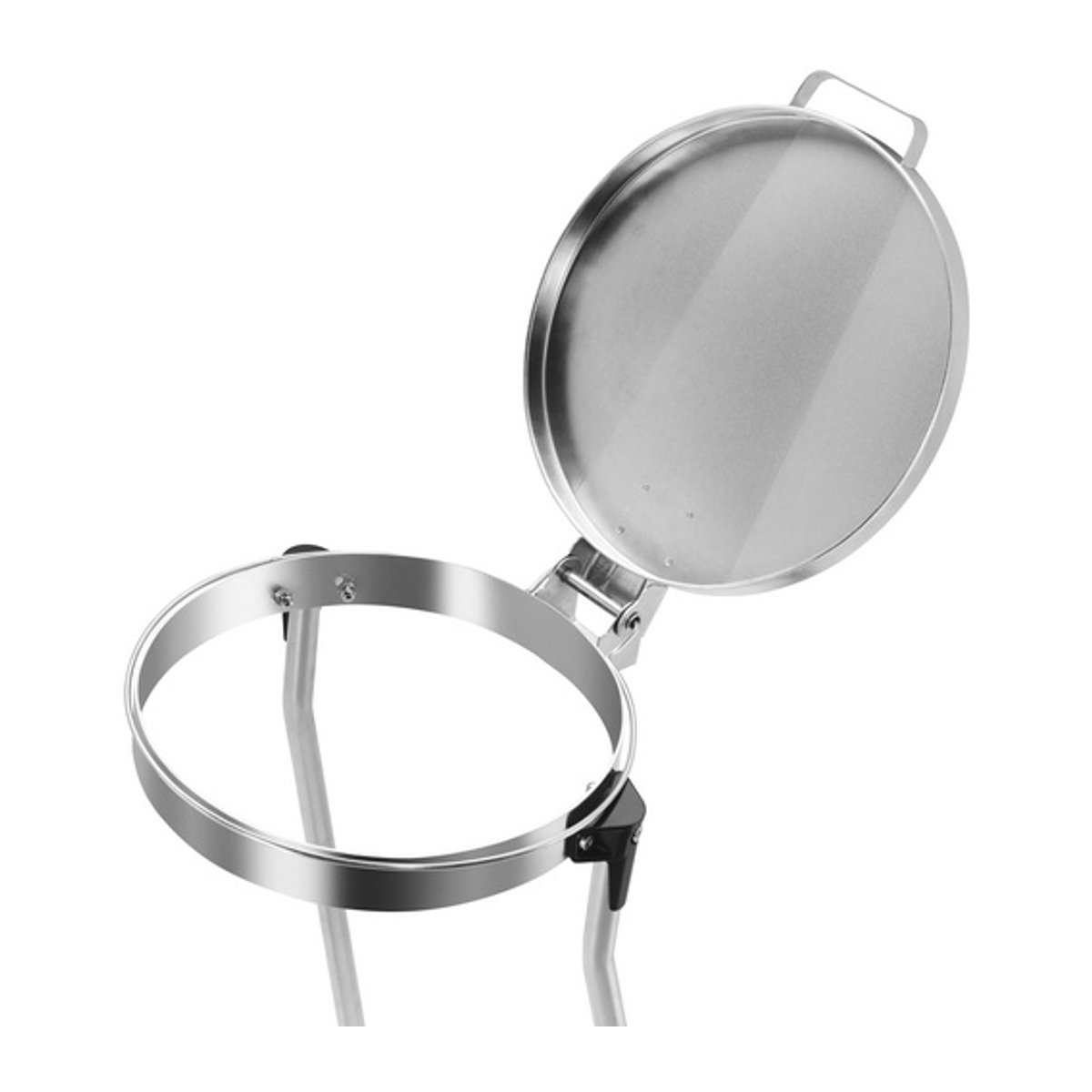 Hailo Müllsackständer MSS DESIGN XXXL aus Stahl, Silber und Schwarz, Ø 35,5 cm x H 99 cm, 120 l - Bild 4