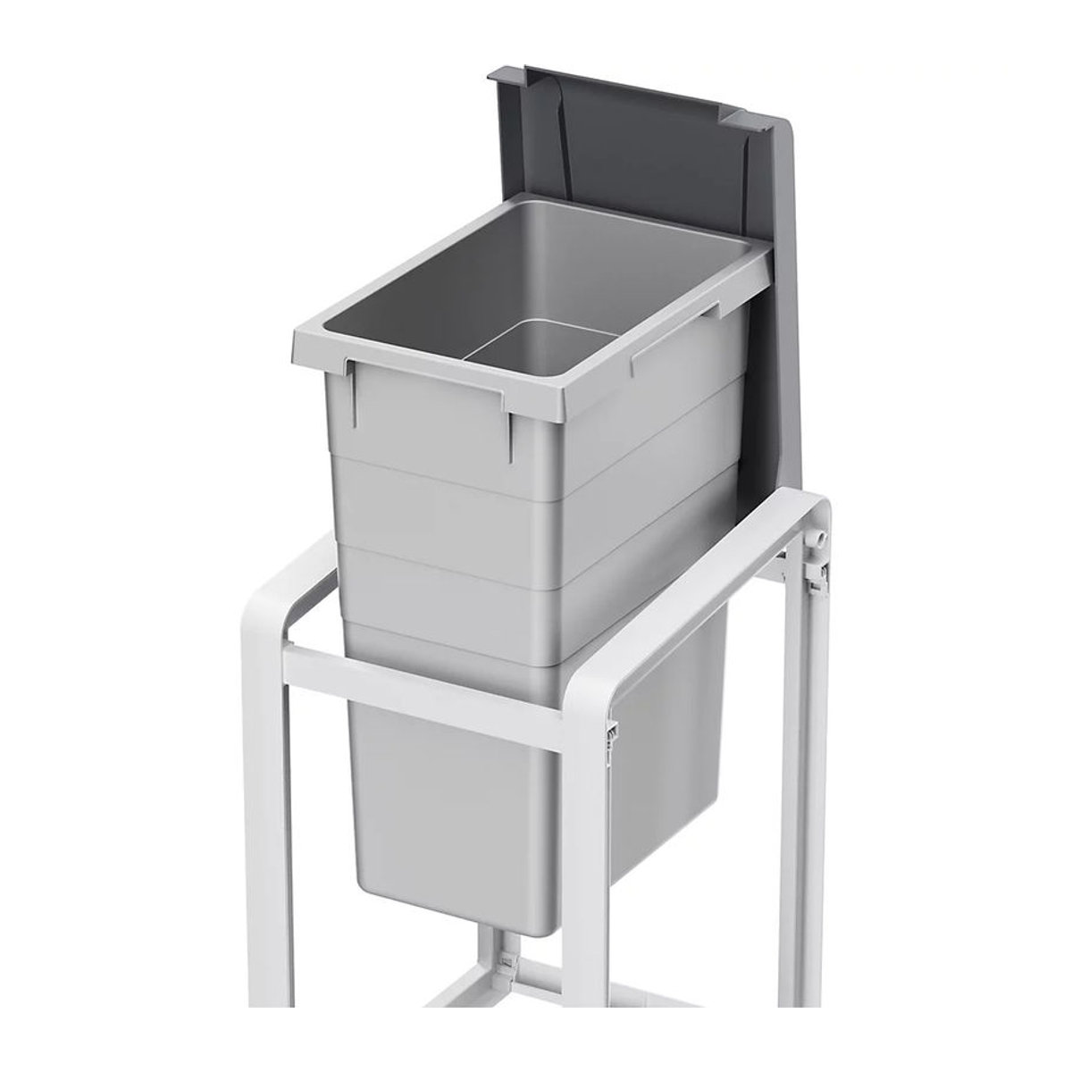 Hailo ProfiLine Öko XL Mülltrenn-System aus Kunststoff, Grau, Volumen 35l bis 38l, B: 35,5 cm, T: 39,5 cm, H: 56 cm - Bild 2
