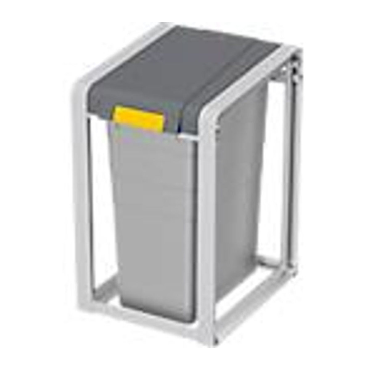 Hailo ProfiLine Öko XL Mülltrenn-System aus Kunststoff, Grau, Volumen 35l bis 38l, B: 35,5 cm, T: 39,5 cm, H: 56 cm - Bild 3