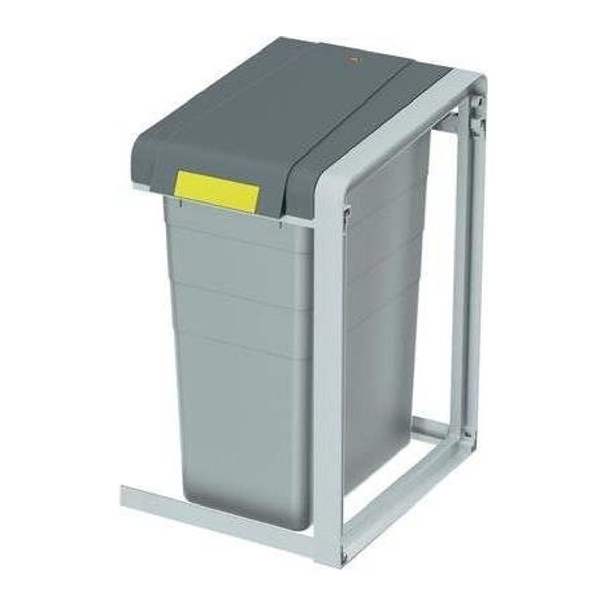 Hailo ProfiLine Öko XL Wertstoffsammler Anbaumodul mit Inneneimer, Grau, B: 35,5 cm, T: 39,5 cm, H: 56,0 cm, Volumen: 38 l - Bild 1
