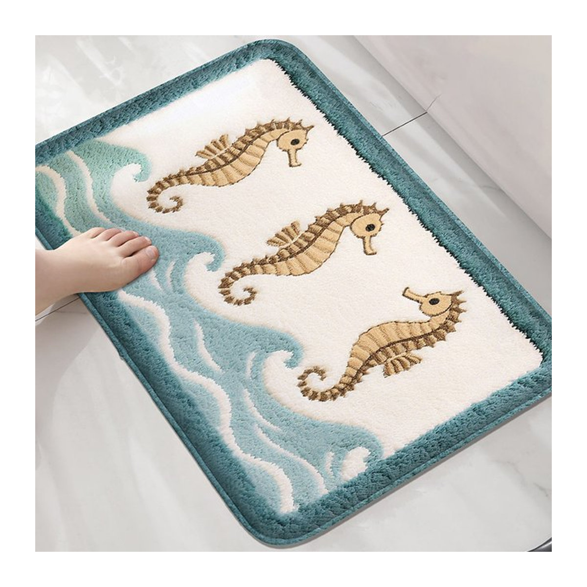 Haima Fußmatte für das Badezimmer mit Muster, mehrfarbig, wasserabsorbierend und maschinenwaschbar - Bild 1