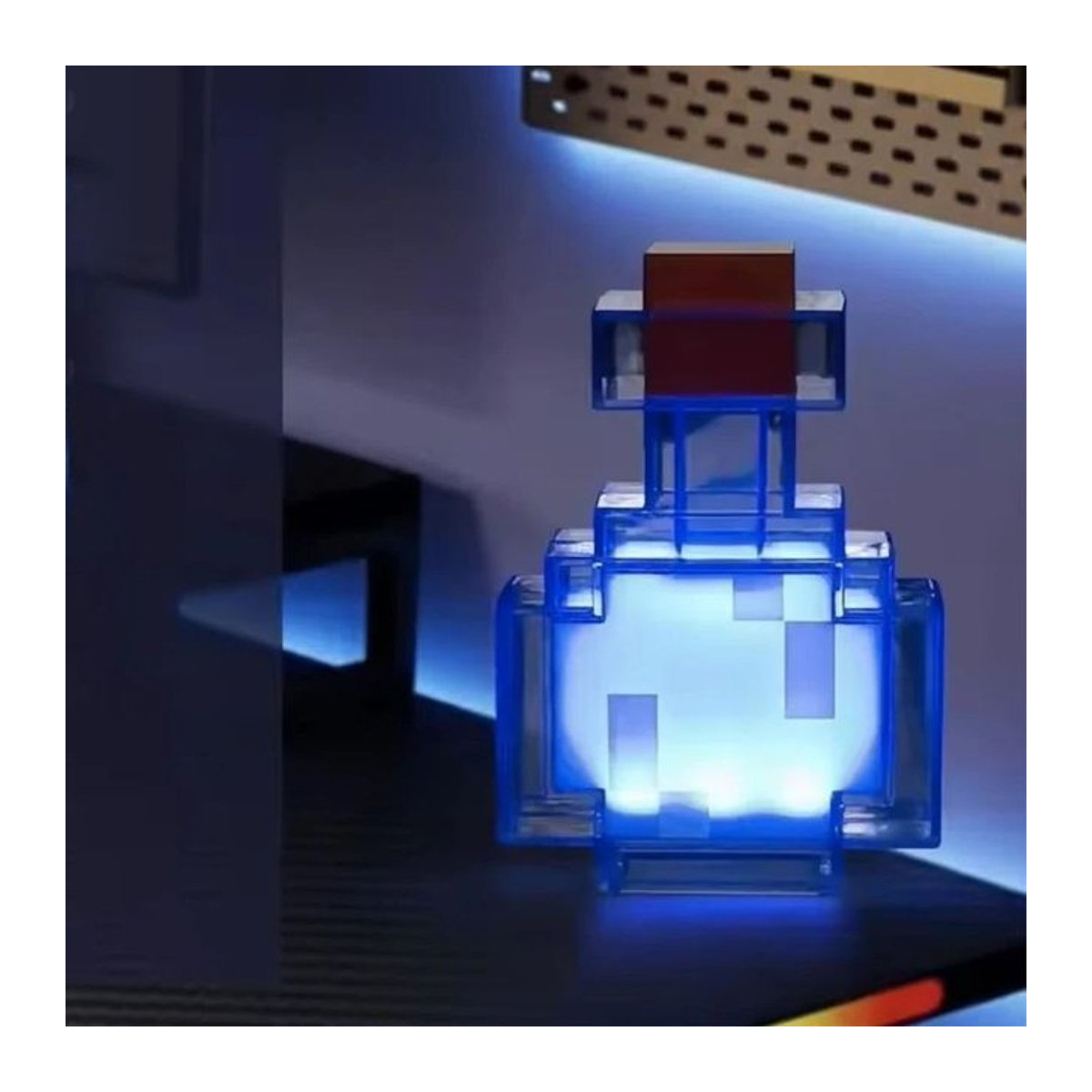 Hairun Kreatives Nachtlicht im Design einer Flüssigmedizinflasche mit Farbwechsel, USB-aufladbare Nachttischlampe in Blau und Bunt für die moderne Raumdekoration - Bild 1