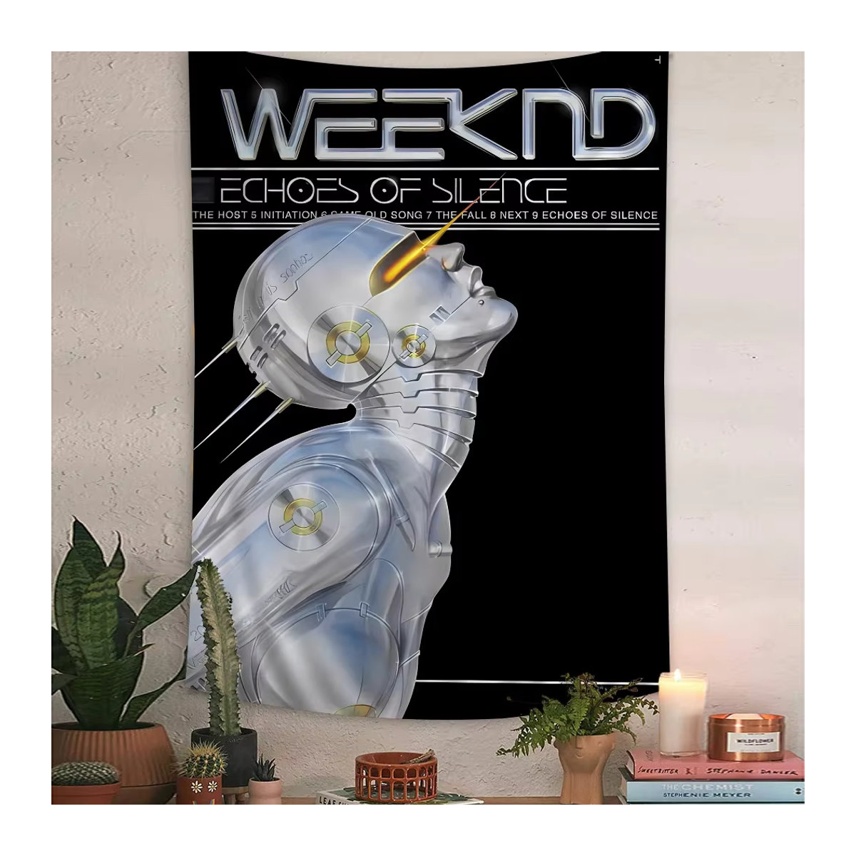 Hajime Sorayama Wandteppich Modern Aesthetic Wandbehang Schwarz Rechteckig - Bild 6