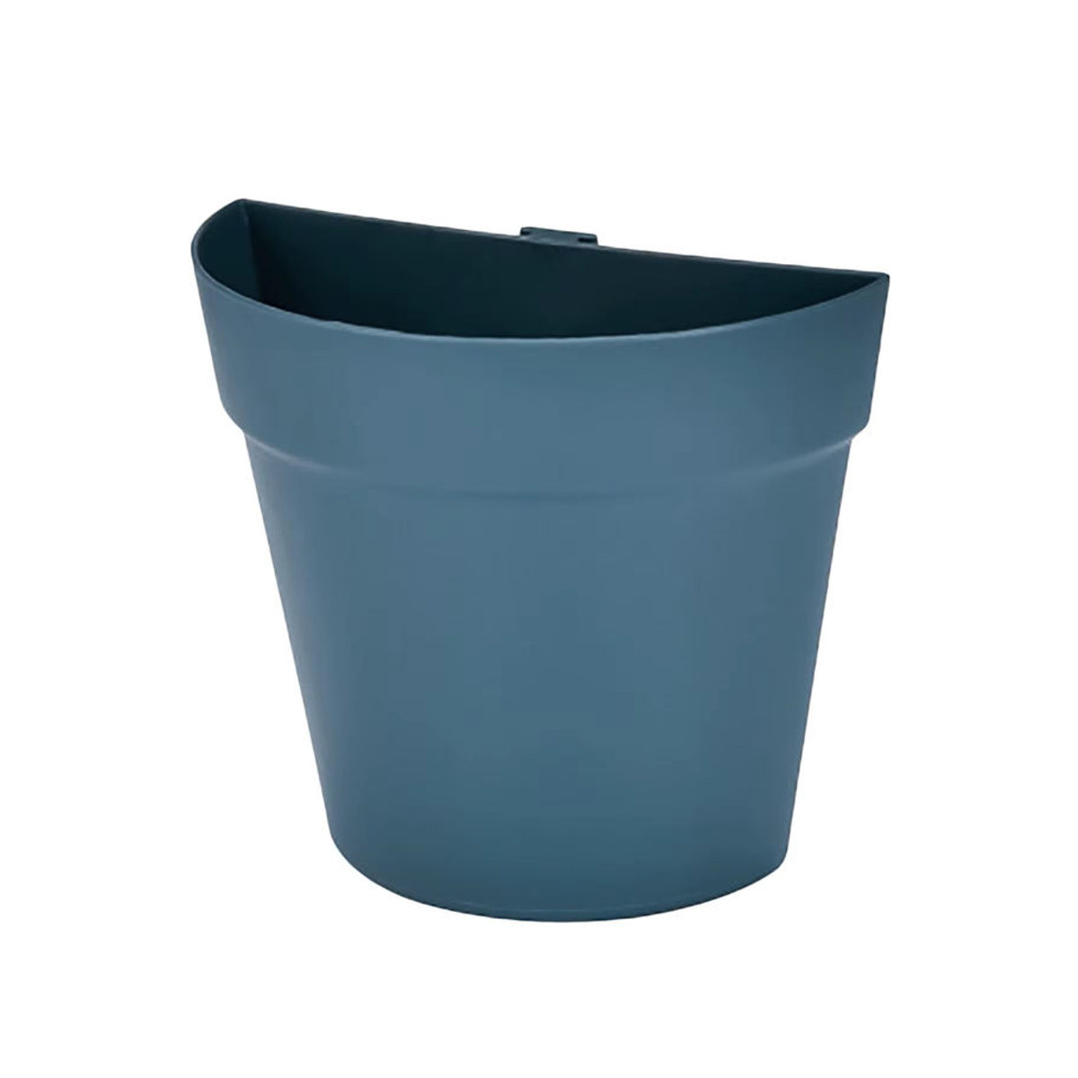 Halbkreisförmige Wandblumentöpfe aus Kunststoff für Garten und Balkon in Beige und Blau - Bild 4