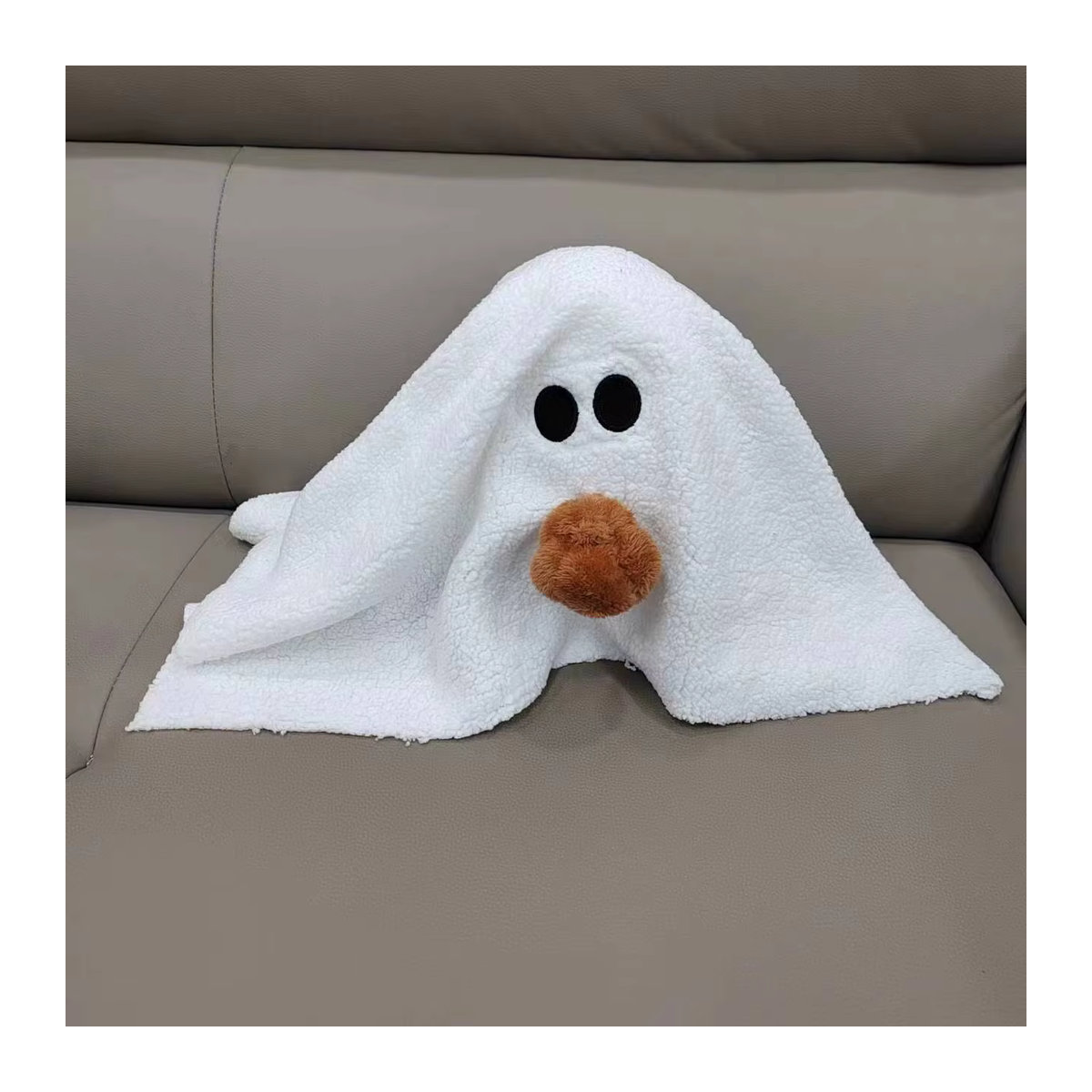 Halloween Kürbis Geist Plüschkissen Kawaii Kuschelkissen für Auto und Zuhause - Bild 2