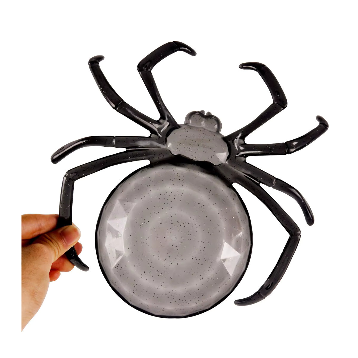 Halloween Spinnen Servierschale aus Kunststoff in Orange und Mehrfarbig für Süßigkeiten und Dekoration - Bild 4