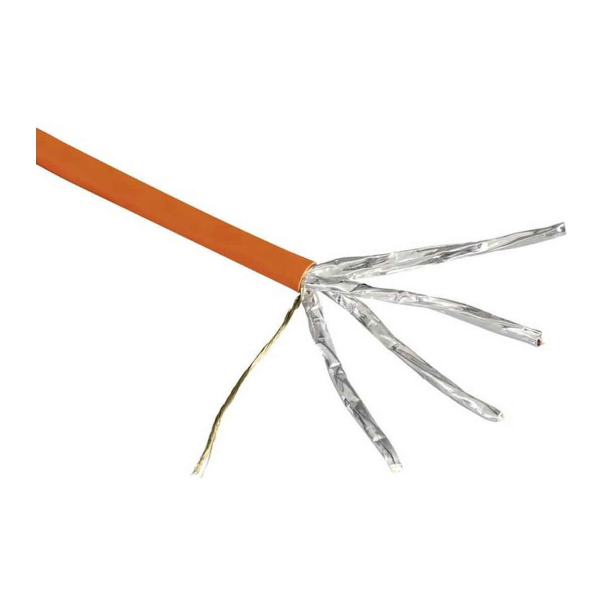 Hama Cat.7 Netzwerkkabel Rohkabel S/FTP geschirmt 10 Gbit/s halogenfrei Rolle 50 m - Bild 2