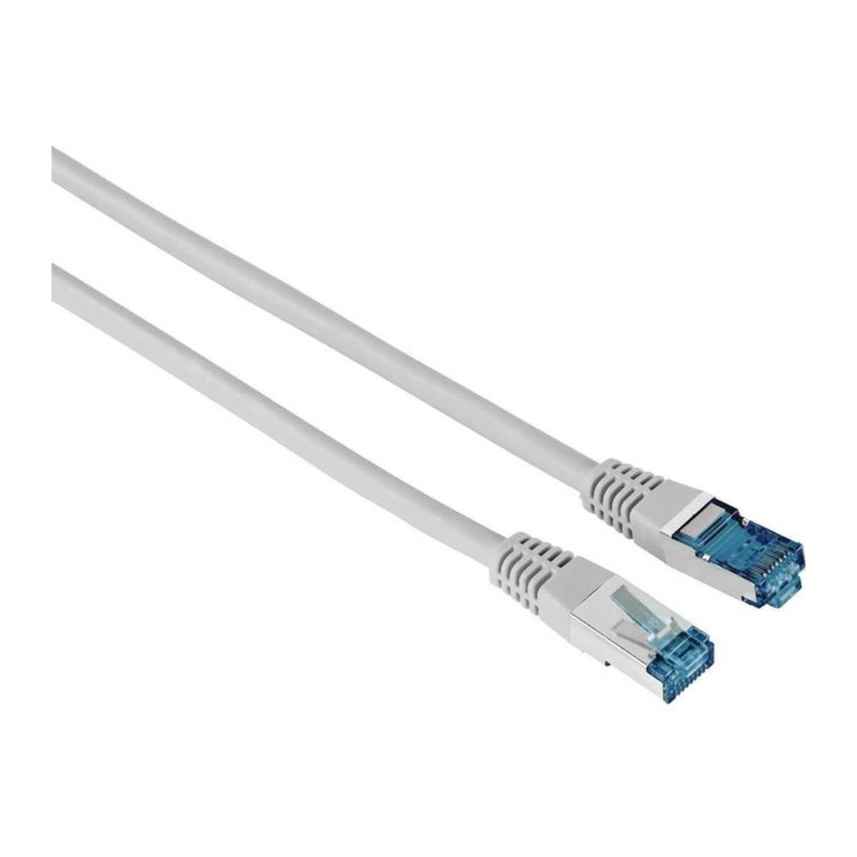 Hama Netzwerkkabel Cat6 F/UTP in Grau, 10 m Länge, aus Kunststoff - Bild 1