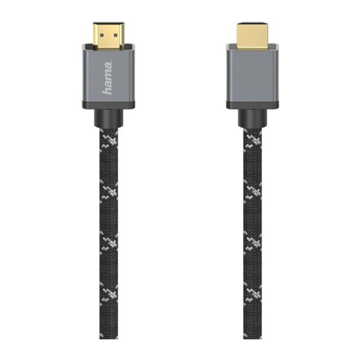 Hama Ultra High Speed HDMI Kabel 8K Stecker-Stecker in Schwarz-Grau mit Aluminium Gehäuse, Länge: 1,0 m - Bild 2