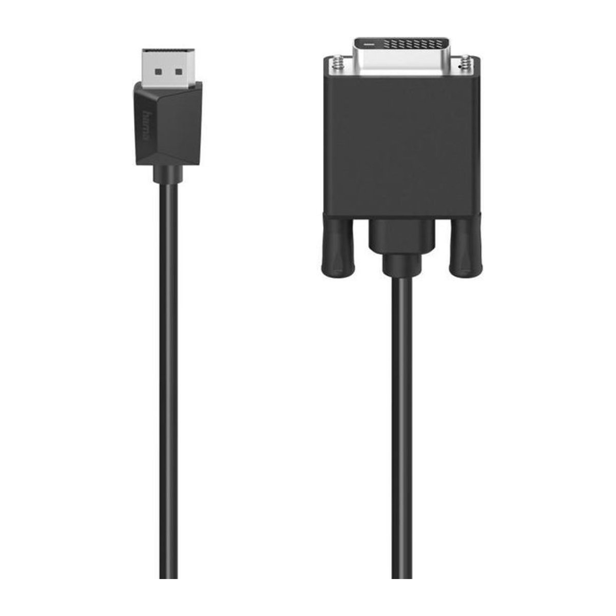 Hama Videokabel DisplayPort auf DVI in Schwarz, Ultra-HD 4K, Länge: 1,50 m - Bild 1