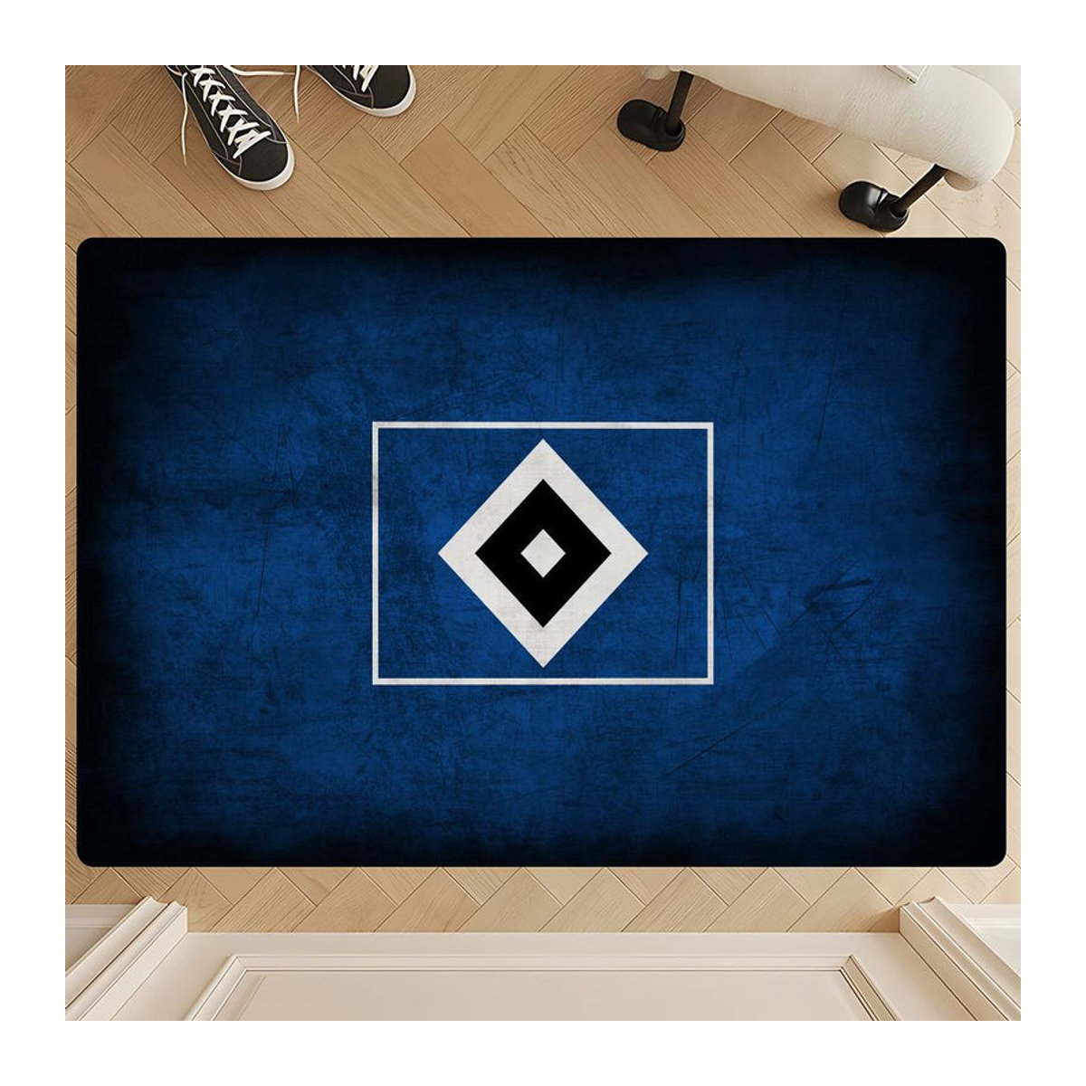 Hamburger SV Team Teppich Blau, B/T: 100 x 150 cm - Bild 3
