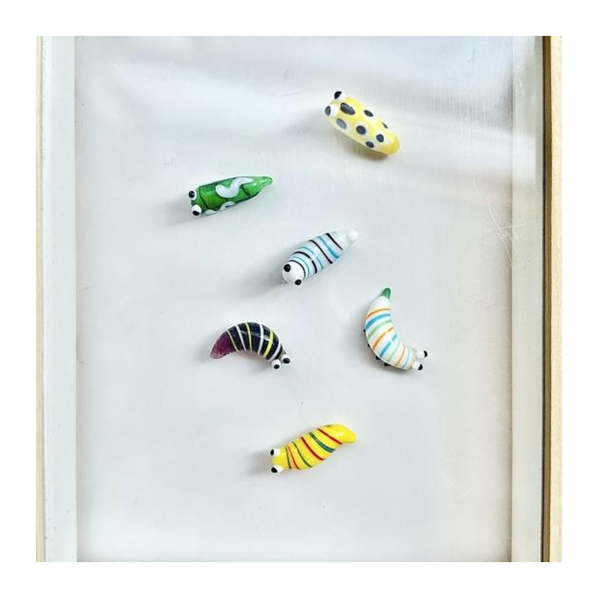 Handgeblasene Mini Glasraupe als mehrfarbige Tierkunst Dekoration von Full in Love House - Bild 1