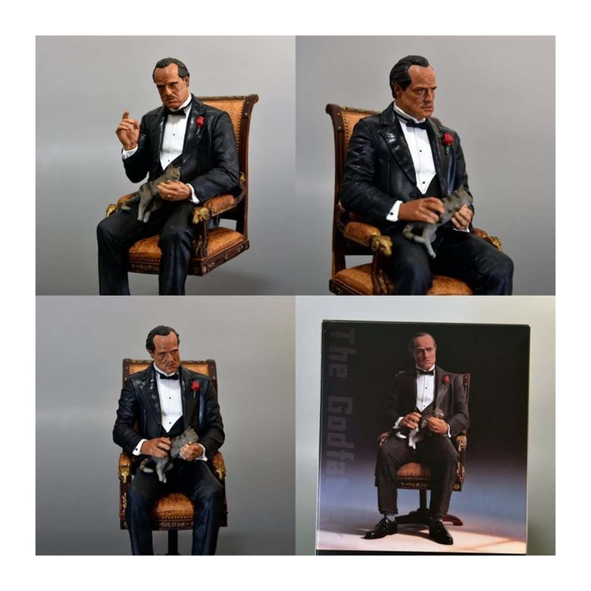 Handgefertigte Michael Corleone Figur von Bandai aus dem Film Der Pate, stehend, Schwarz, Höhe: 16 cm - Bild 1