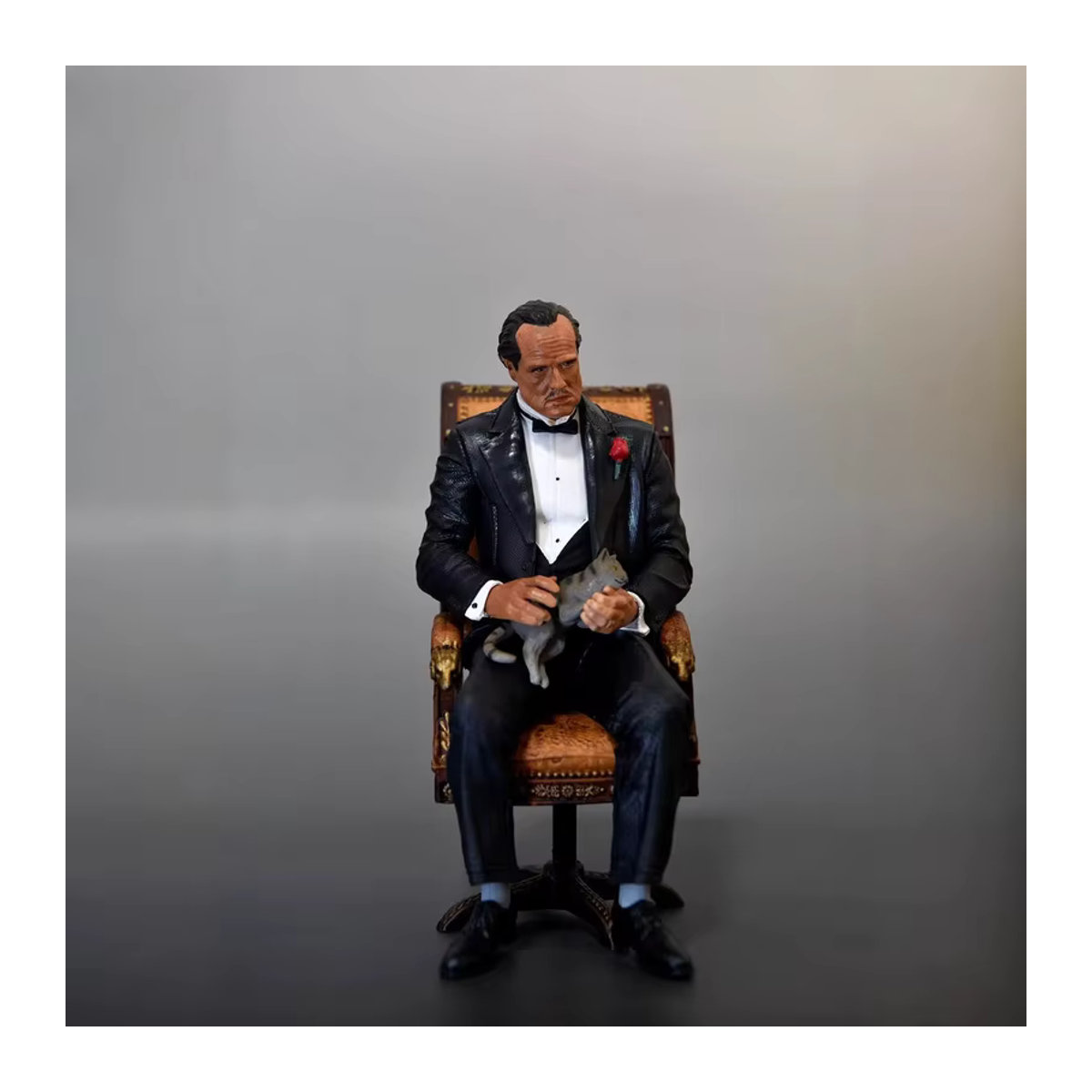 Handgefertigte Michael Corleone Figur von Bandai aus dem Film Der Pate, stehend, Schwarz, Höhe: 16 cm - Bild 2