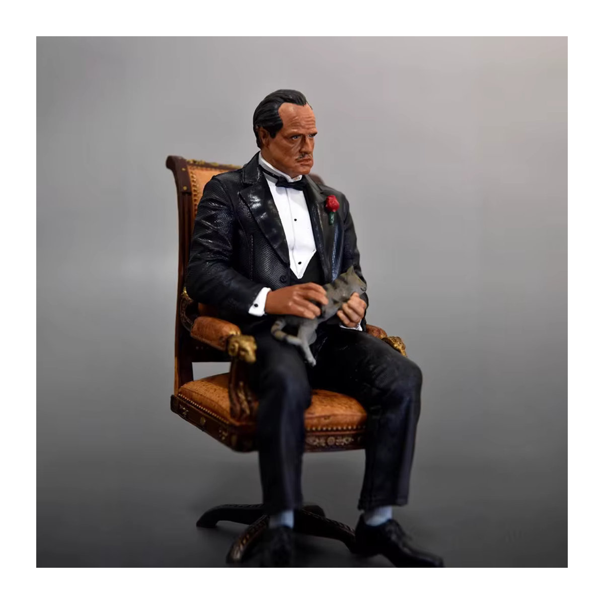 Handgefertigte Michael Corleone Figur von Bandai aus dem Film Der Pate, stehend, Schwarz, Höhe: 16 cm - Bild 3