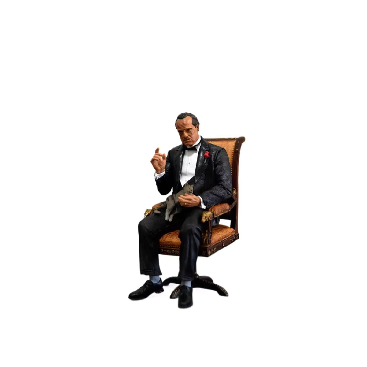 Handgefertigte Michael Corleone Figur von Bandai aus dem Film Der Pate, stehend, Schwarz, Höhe: 16 cm - Bild 4