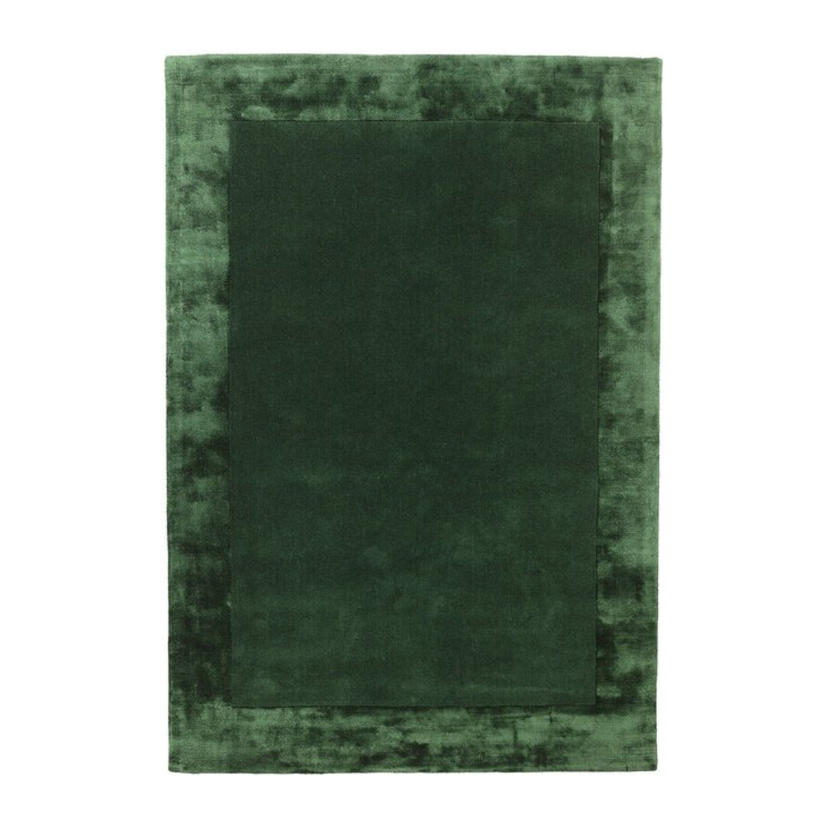 Handgeknüpfter Wohnzimmerteppich aus Wolle mit Viskoserand von KADIMA DESIGN in Grün, B/T: 160 x 230 cm - Bild 1
