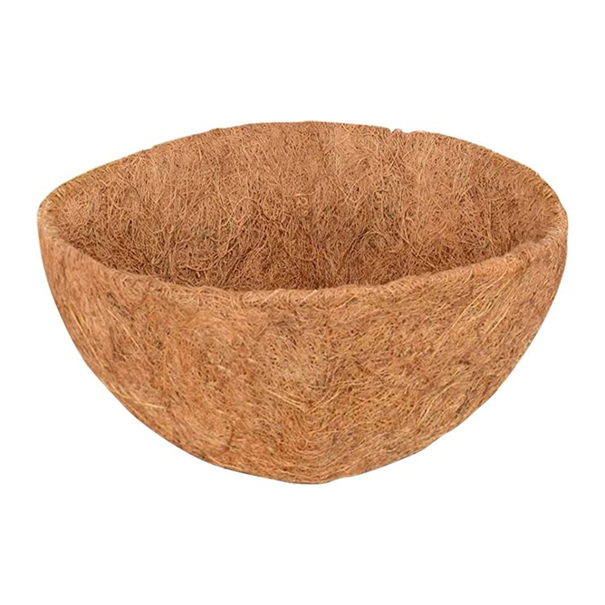 Hängender Kokosfaser-Blumenpflanzer in Braun, rund, B/T/H: 20,32 x 20,32 x 20,32 cm - Bild 1