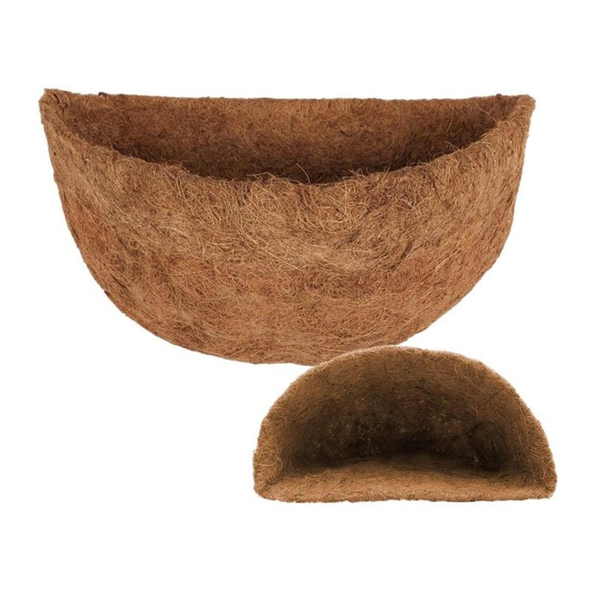 Hängender Kokosfaser-Ersatzliner für Blumenkörbe, Braun, Rund, Durchmesser: 25,4 cm - Bild 1