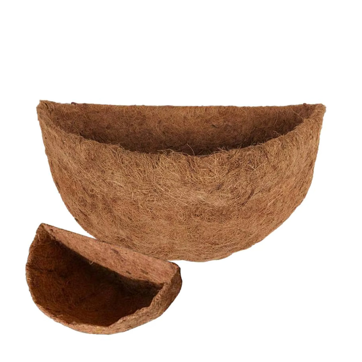 Hängender Kokosfaser-Ersatzliner für Blumenkörbe, Braun, Rund, Durchmesser: 25,4 cm - Bild 2