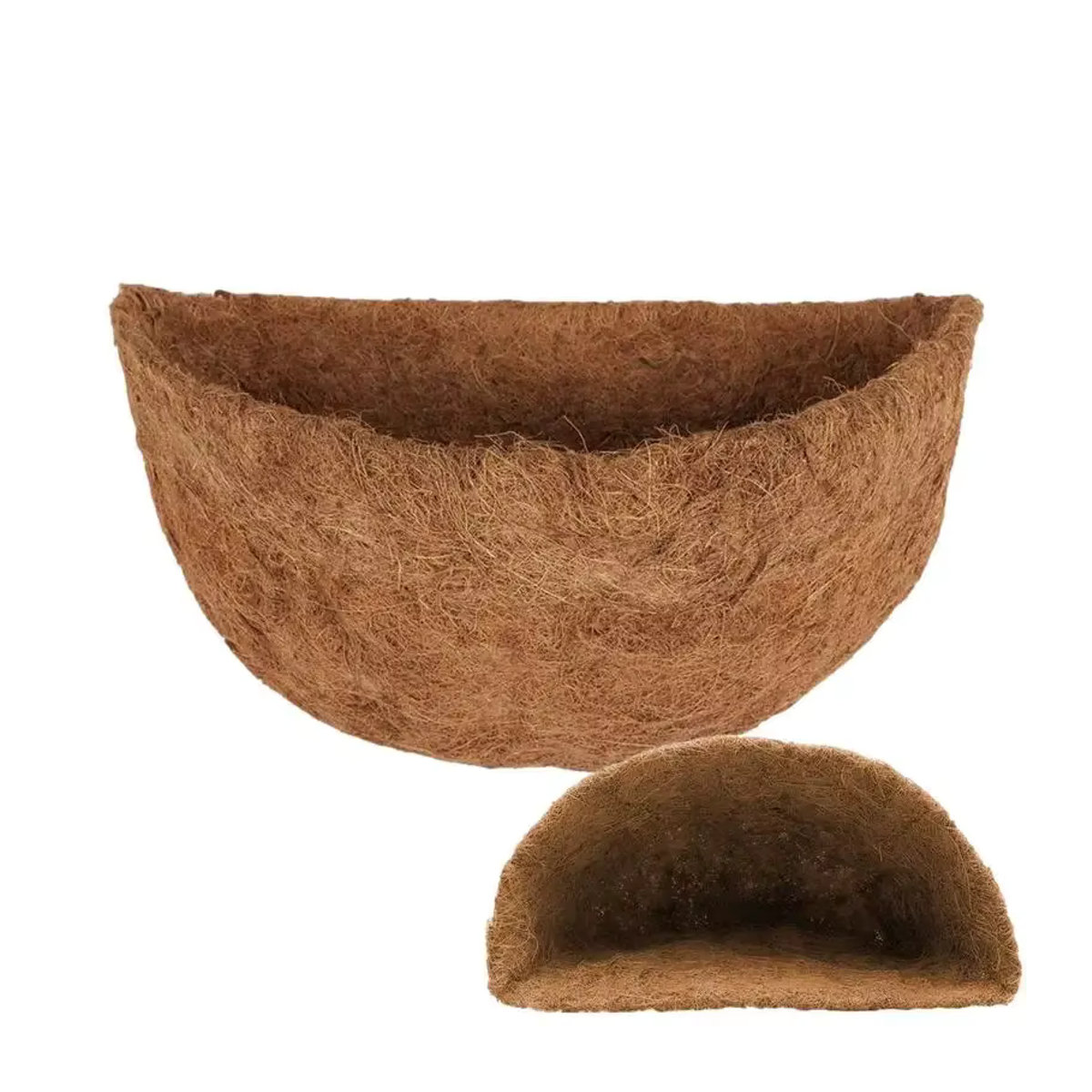 Hängender Kokosfaser-Ersatzliner für Blumenkörbe, Braun, Rund, Durchmesser: 25,4 cm - Bild 7