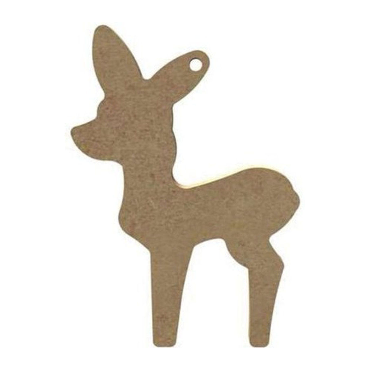 Hängeornament Kleine Rehkitz aus Holz von You do it, Braun, 11 x 7 cm - Bild 1