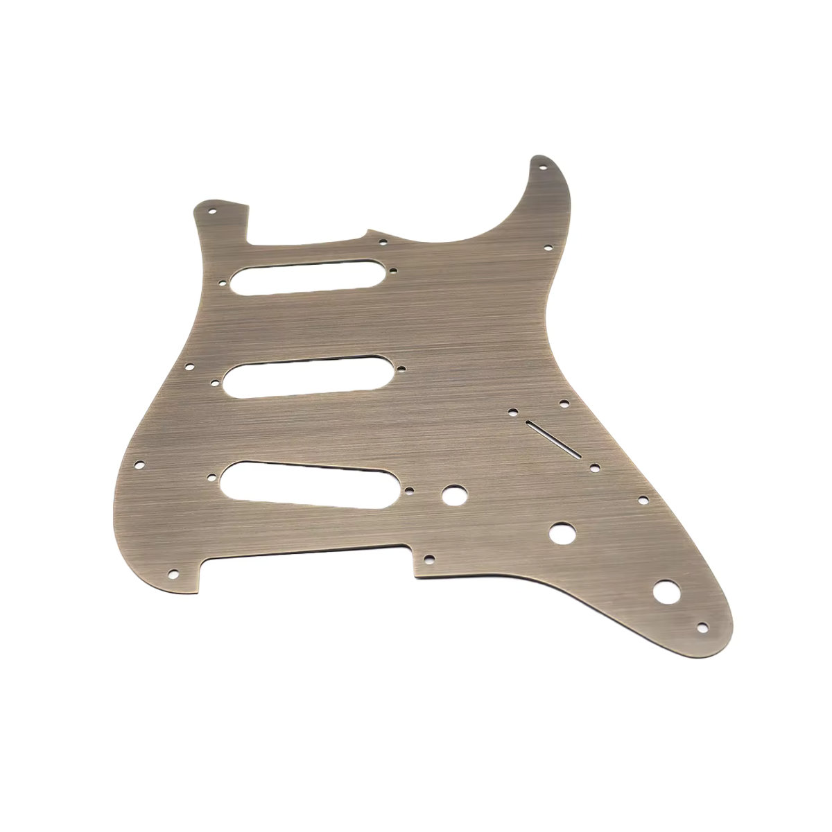 Haody Guitar 11-Loch SSS Schlagbrett aus Metall im ST SQ-Stil für E-Gitarren in Silber, Grau und Mehrfarbig - Bild 4