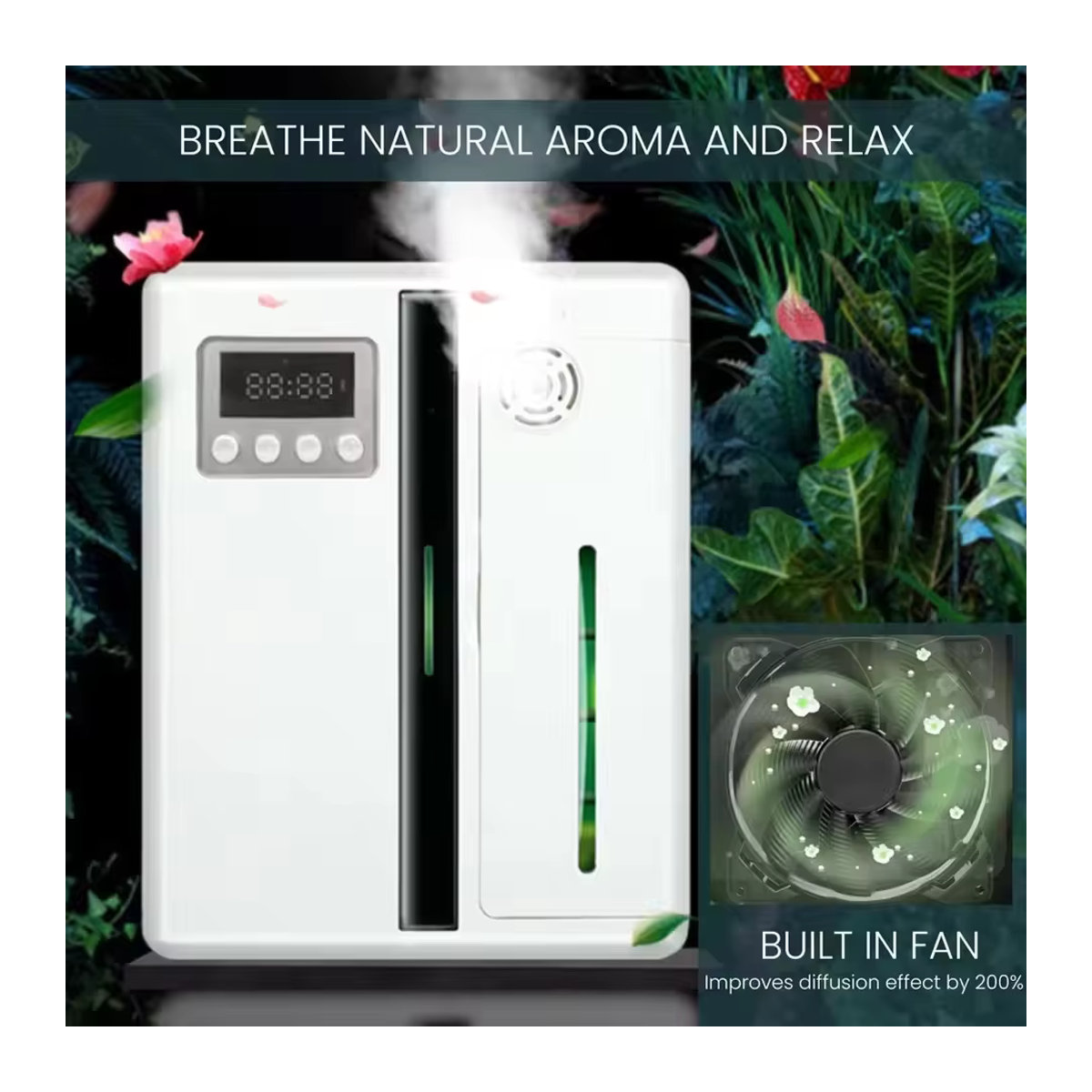 HAOYUNMA Elektrischer Aromadiffusor in Weiß, Wandmontierter Duftdiffusor mit Automatik-Spray für Zuhause und Hotel - Bild 4