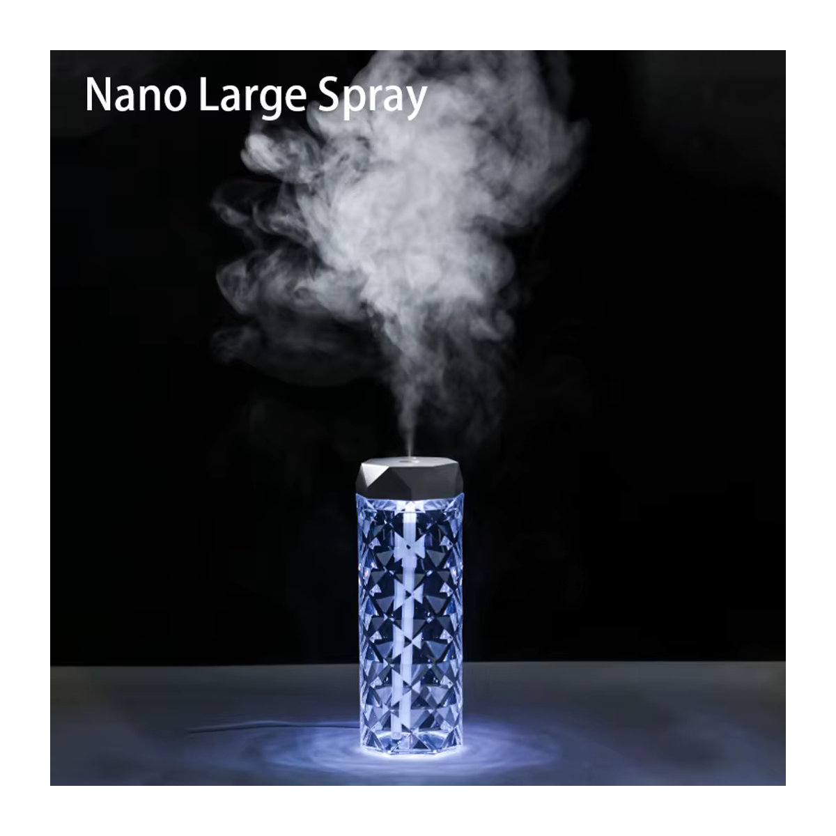 HAOYUNMA Tragbarer Luftbefeuchter und Aroma Diffusor mit RGB Licht in Weiß und Mehrfarbig - Bild 2