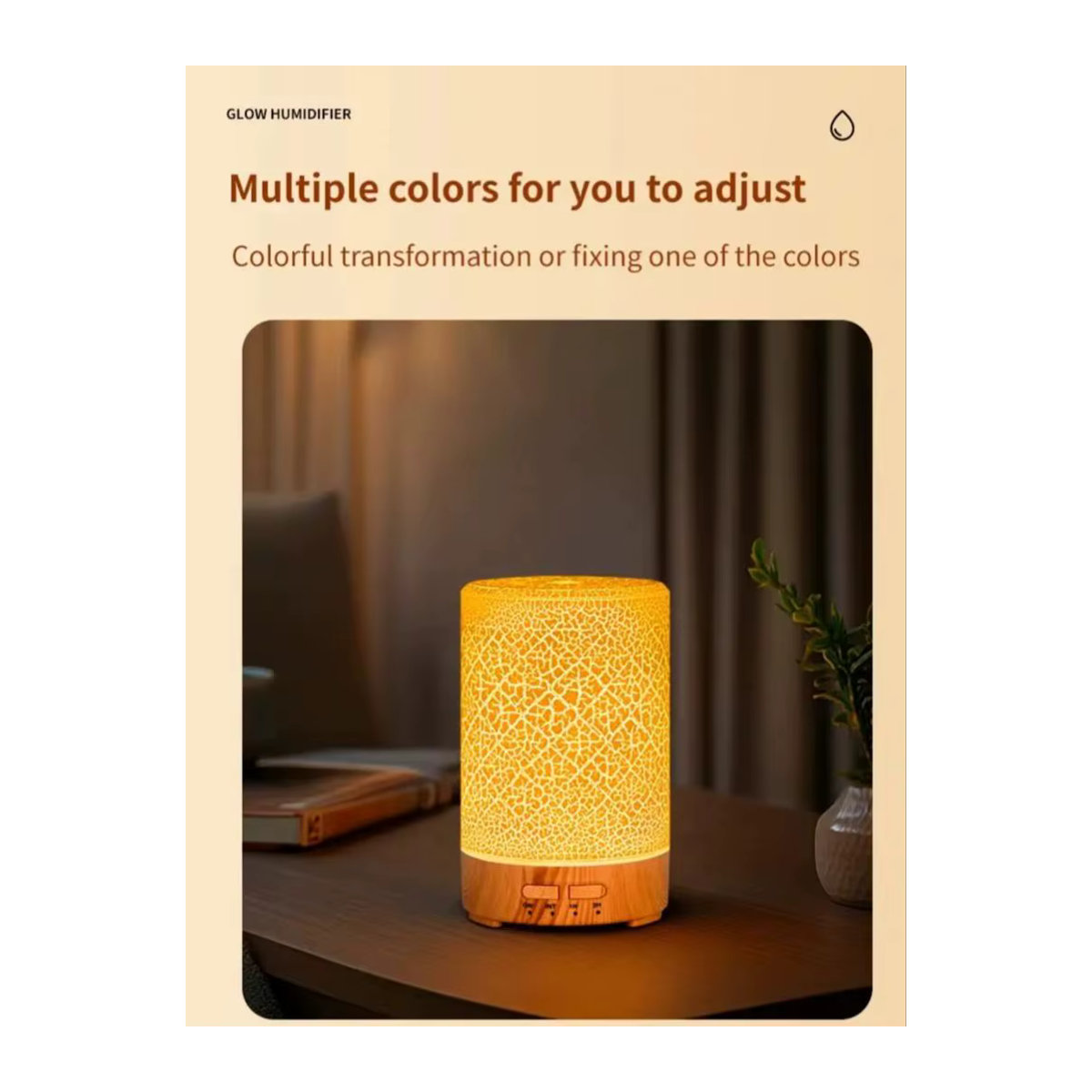 HAOYUNMA USB-Diffusor für ätherische Öle mit 7-Farben-Ambiente-Effekt und Timer, weißer Luftbefeuchter für Schlafzimmer und Büro - Bild 7