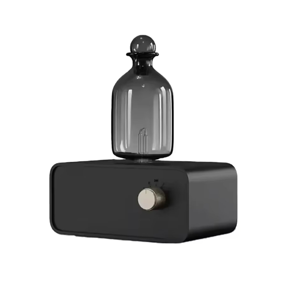 HAOYUNMA Wasserloser Ätherisches-Öl-Diffusor Elektrischer Duftspender mit USB-Anschluss aus Holz und Glas in Schwarz und Braun - Bild 7