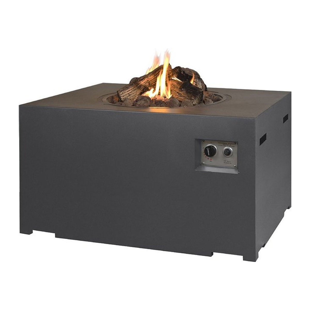 Happy Cocooning Mania Gas-Feuertisch Lounge & Dining in Beton-Optik Grau B/T/H: 107 x 80 x 67 cm - Bild 2