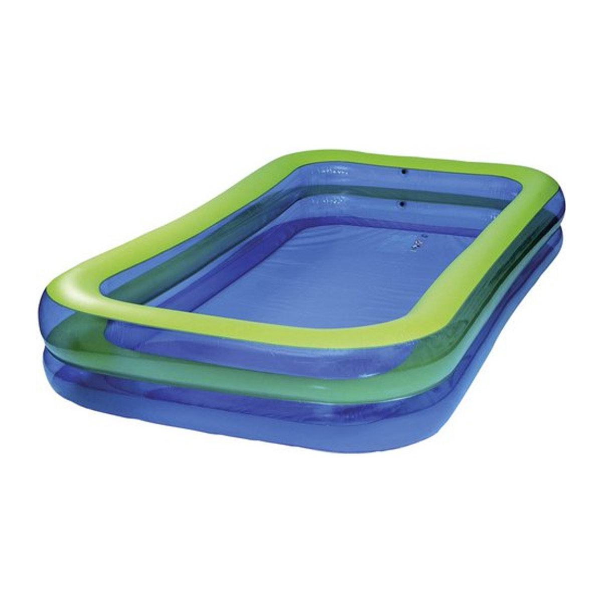 Happy People Jumbo Pool Schwimmbecken aus Kunststoff in Blau Grün Bunt B/H/L: 305 x 50 x 183 cm - Bild 2