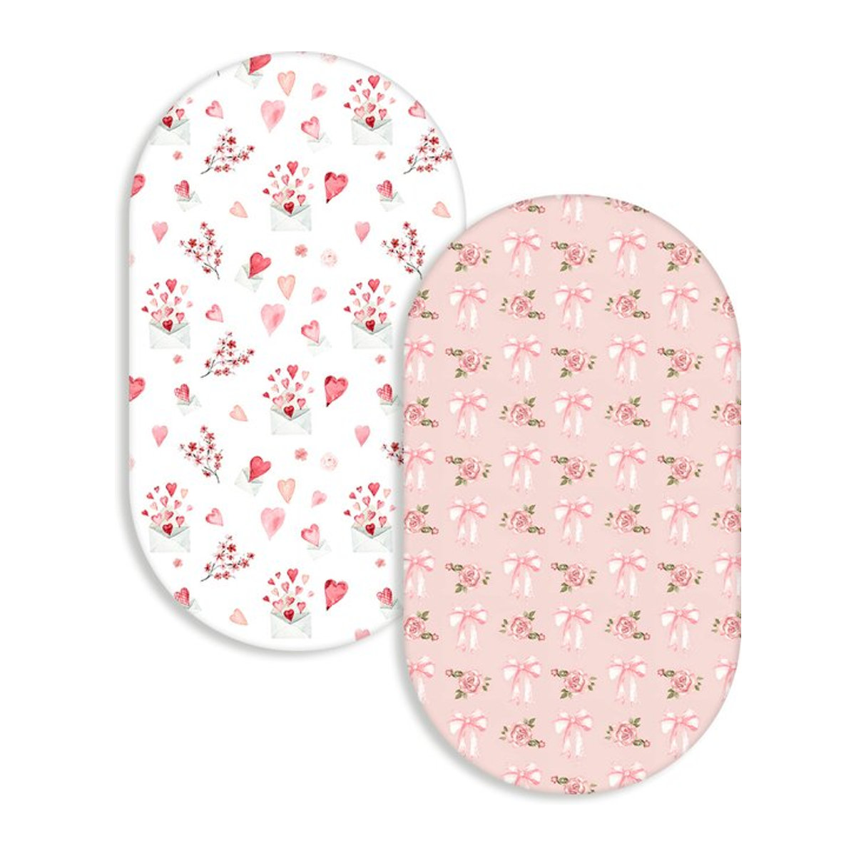 HappyFlute 2-teiliges Matratzenbezüge-Set für Babywiegen in Mehrfarbig, superweiches und elastisches Design, abnehmbarer Bettbezug für Kleinkinder - Bild 1
